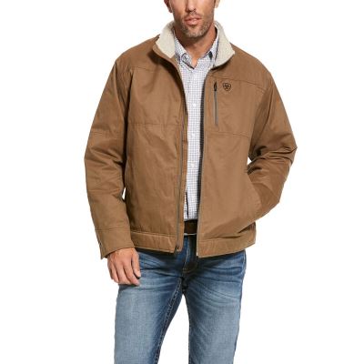 Ariat Western: Grizzly Canvas Chaquetas Hombre - Kaki (VLCTD1025)